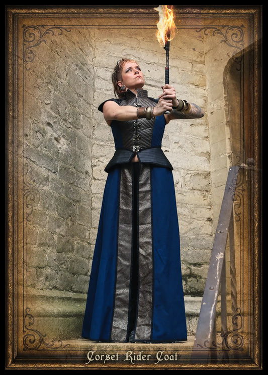 corset coat woman rider