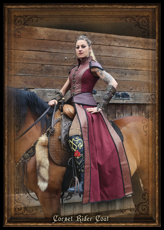 corset coat woman rider