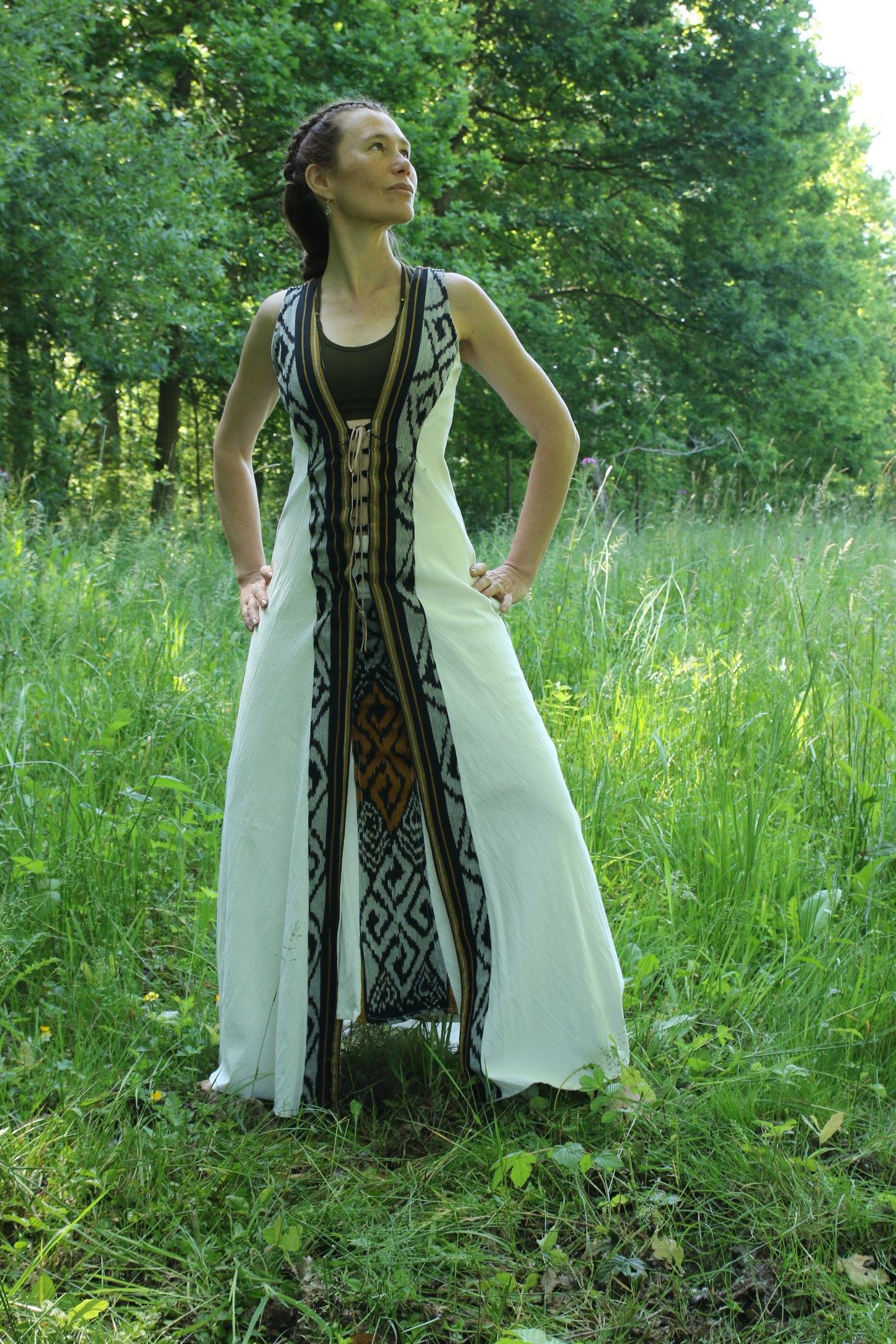 Priestess dress open front