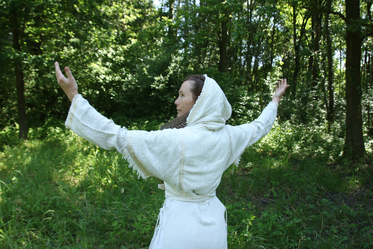 Wickeljacke Kapuze Ikat