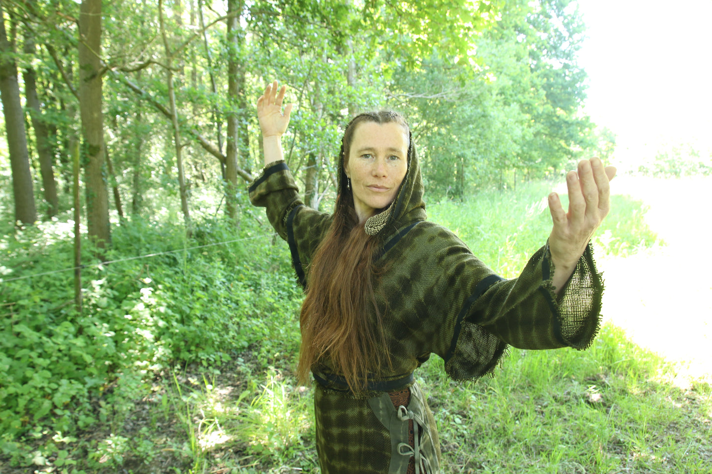 Wickeljacke Kapuze Ikat