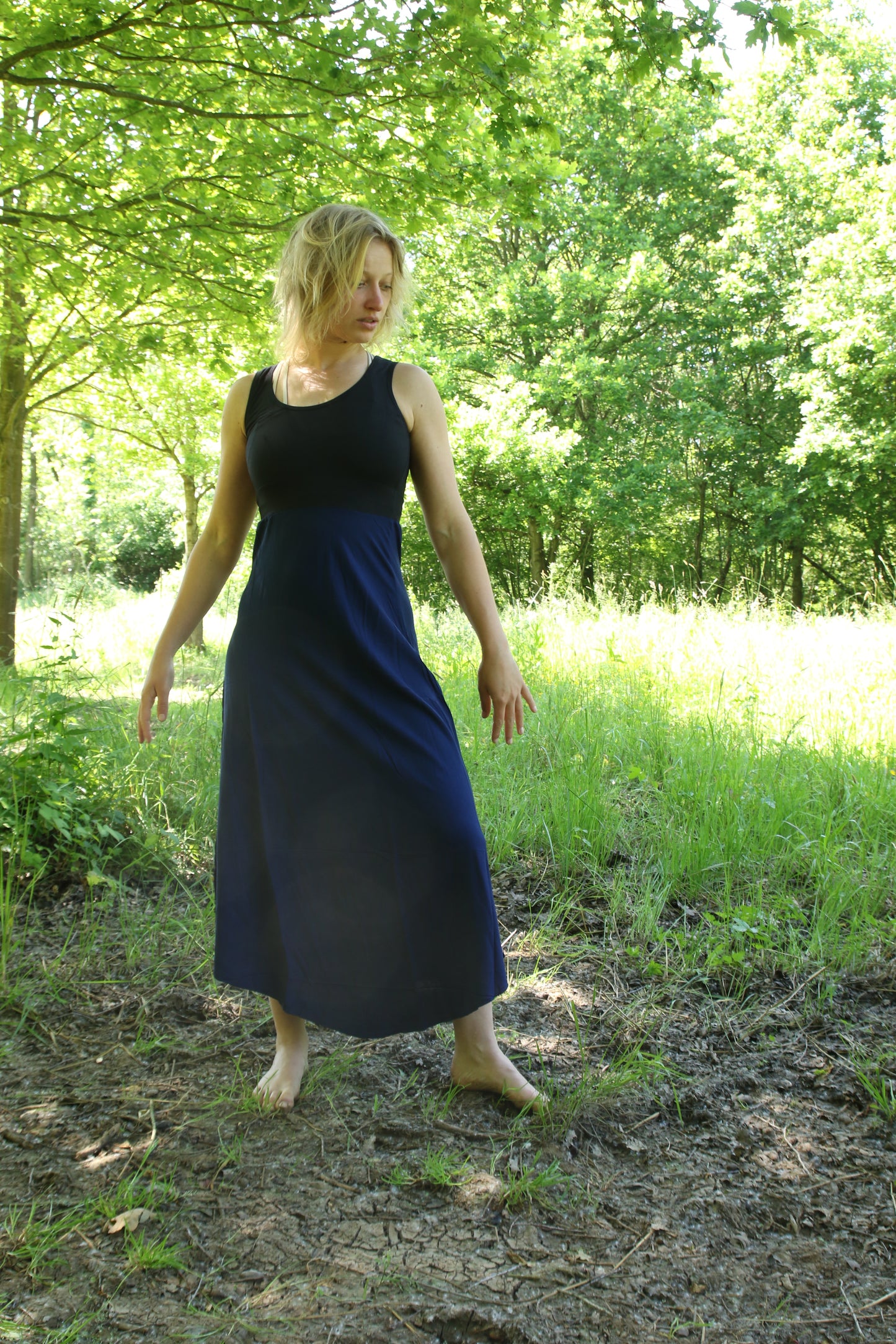 dress tunique plain long viscose
