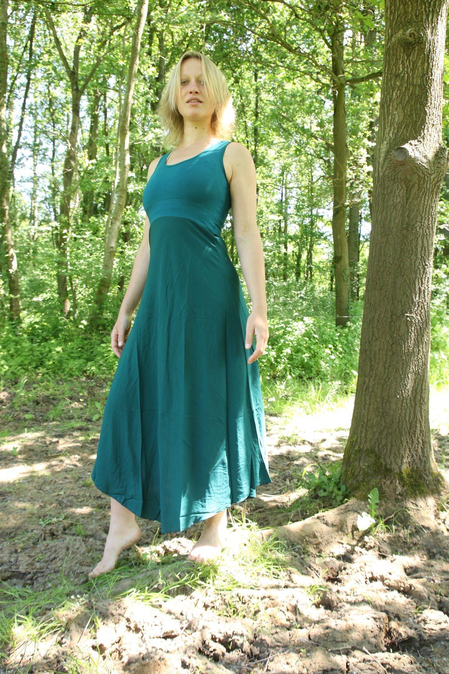 dress tunique plain long viscose