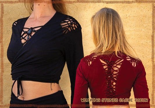 cache coeur weaving stones