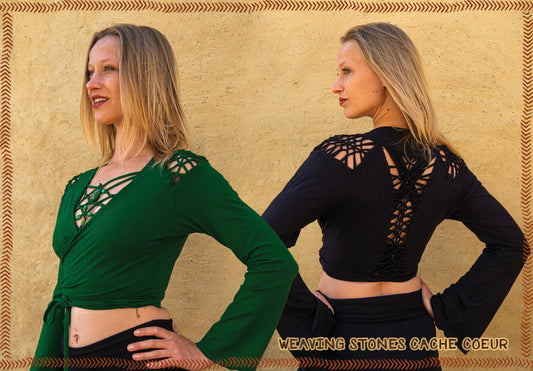 cache coeur weaving stones