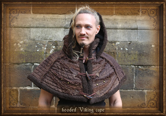 short cape with hood viking