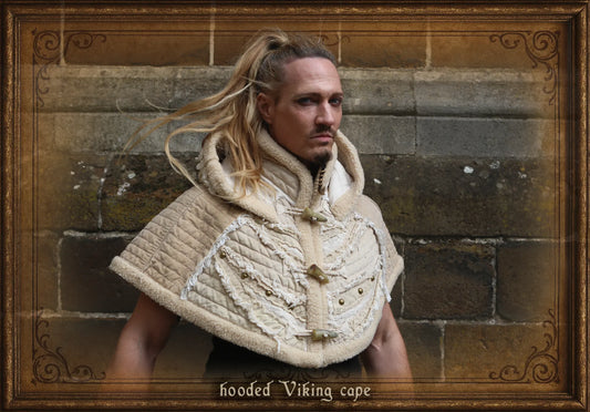 short cape with hood viking