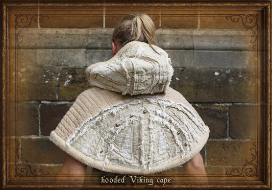 short cape with hood viking