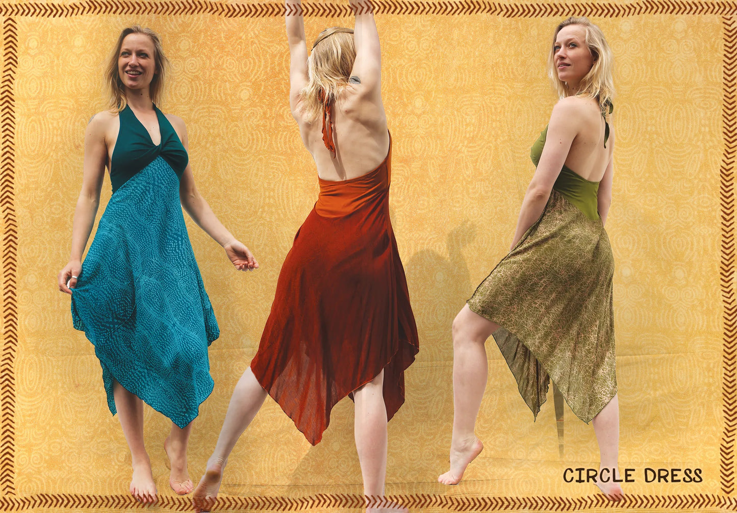 dress circle viscosevoile print