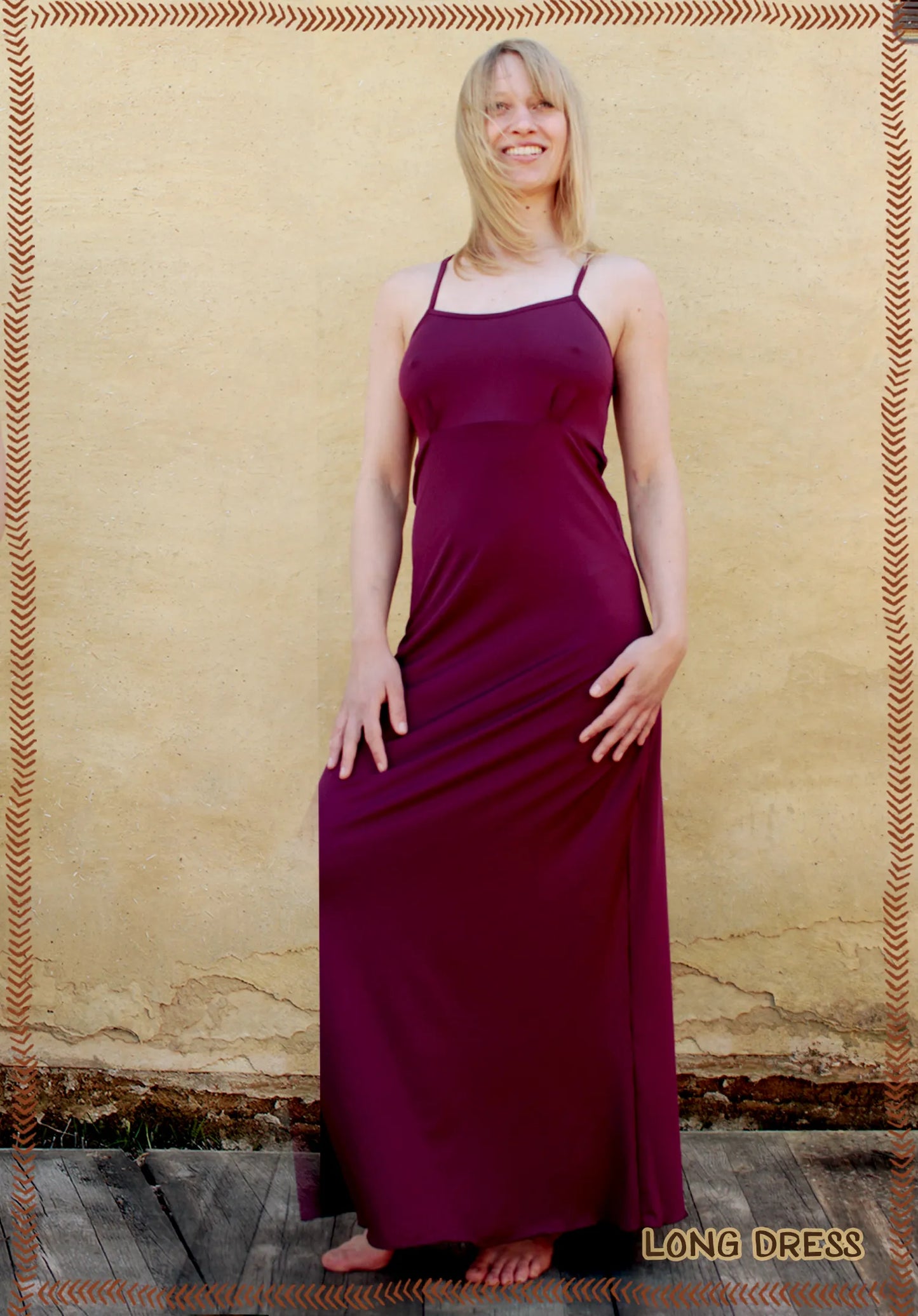 long dress bias cut
