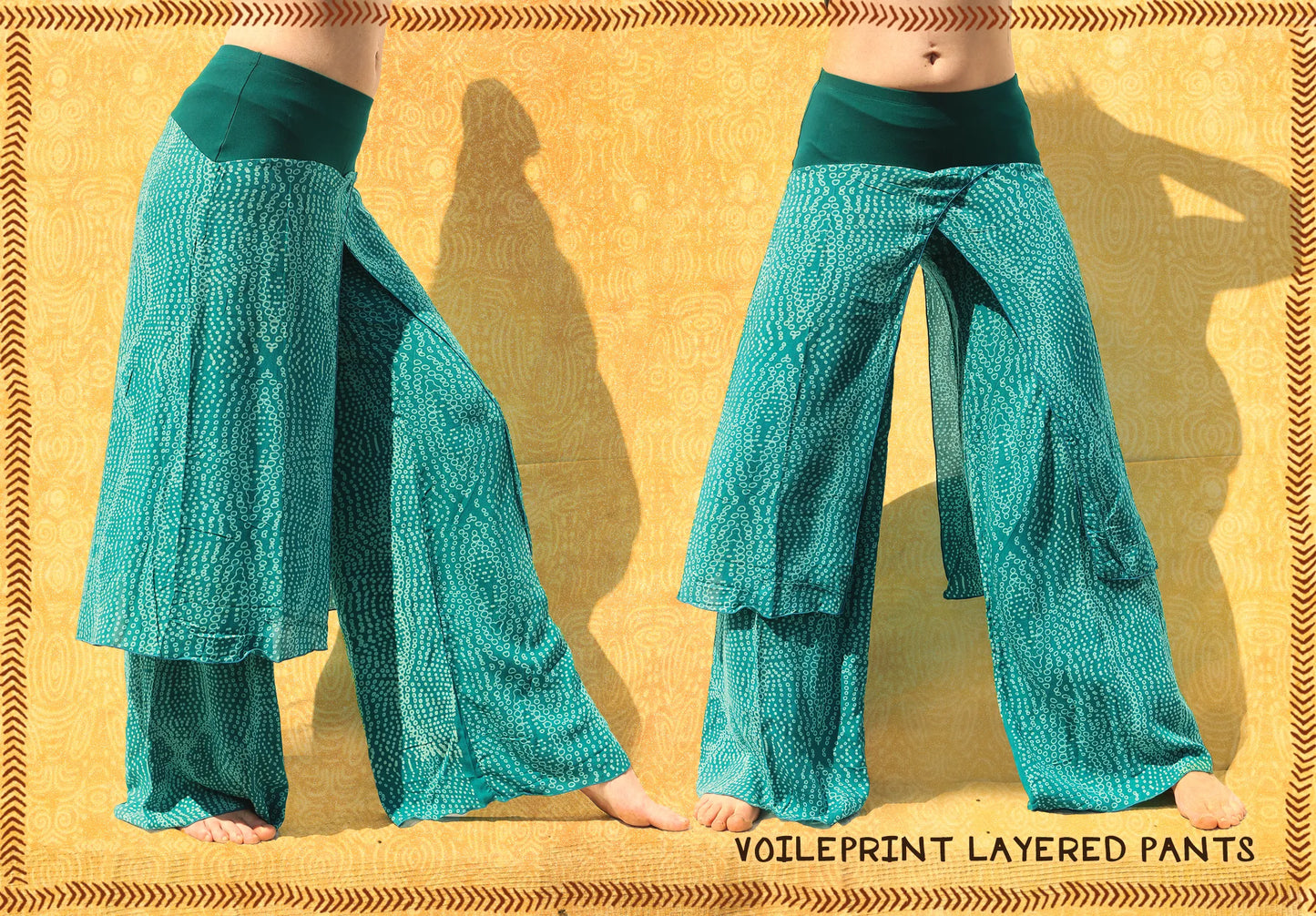 pants layers voileprint