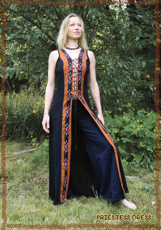 Priestess dress open front