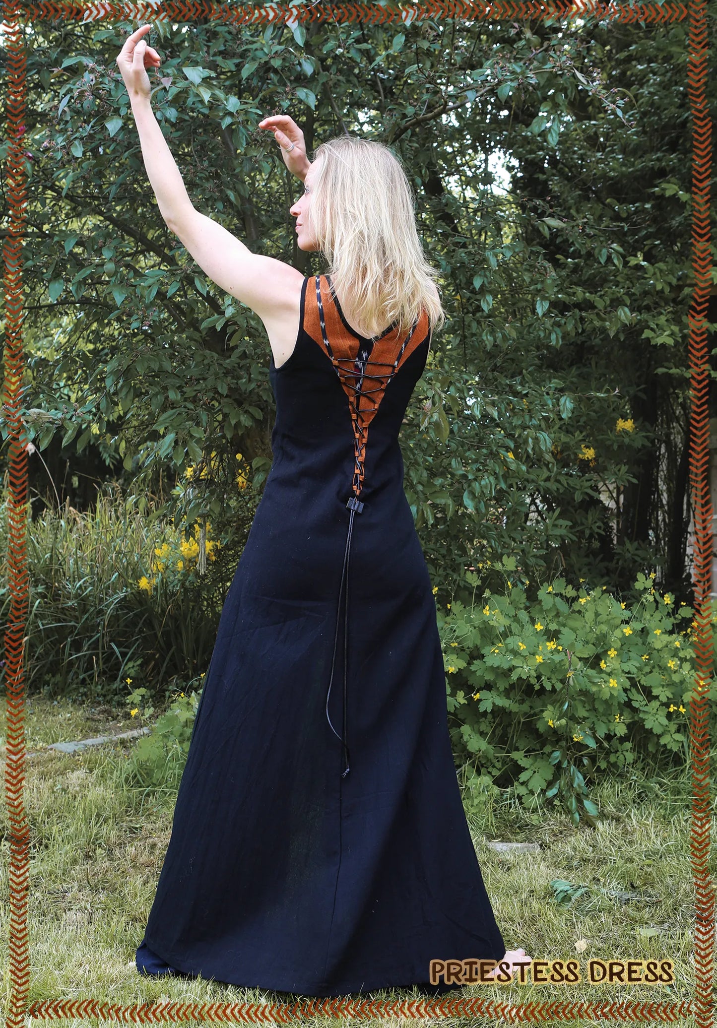 Priestess dress open front