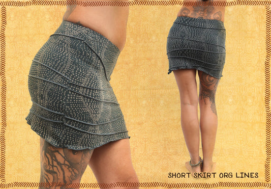 short skirt spandex tribal print