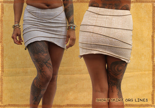short skirt spandex tribal print