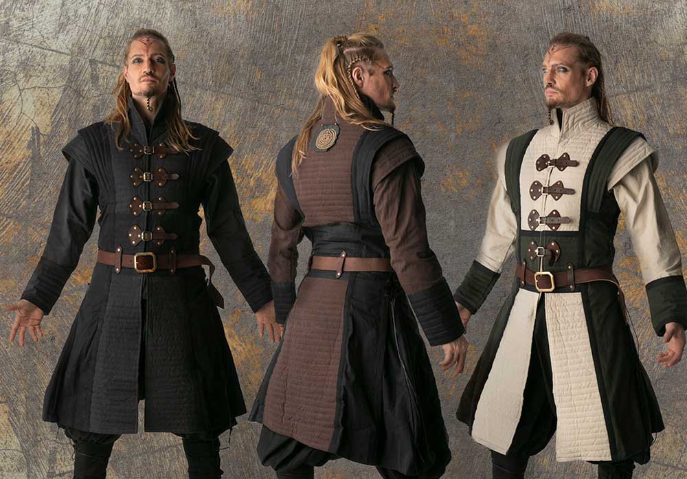 manteau genou homme guerrier