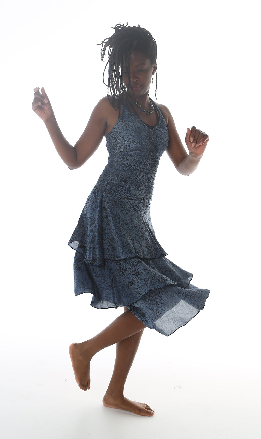 dress flamenco viscosevoile print
