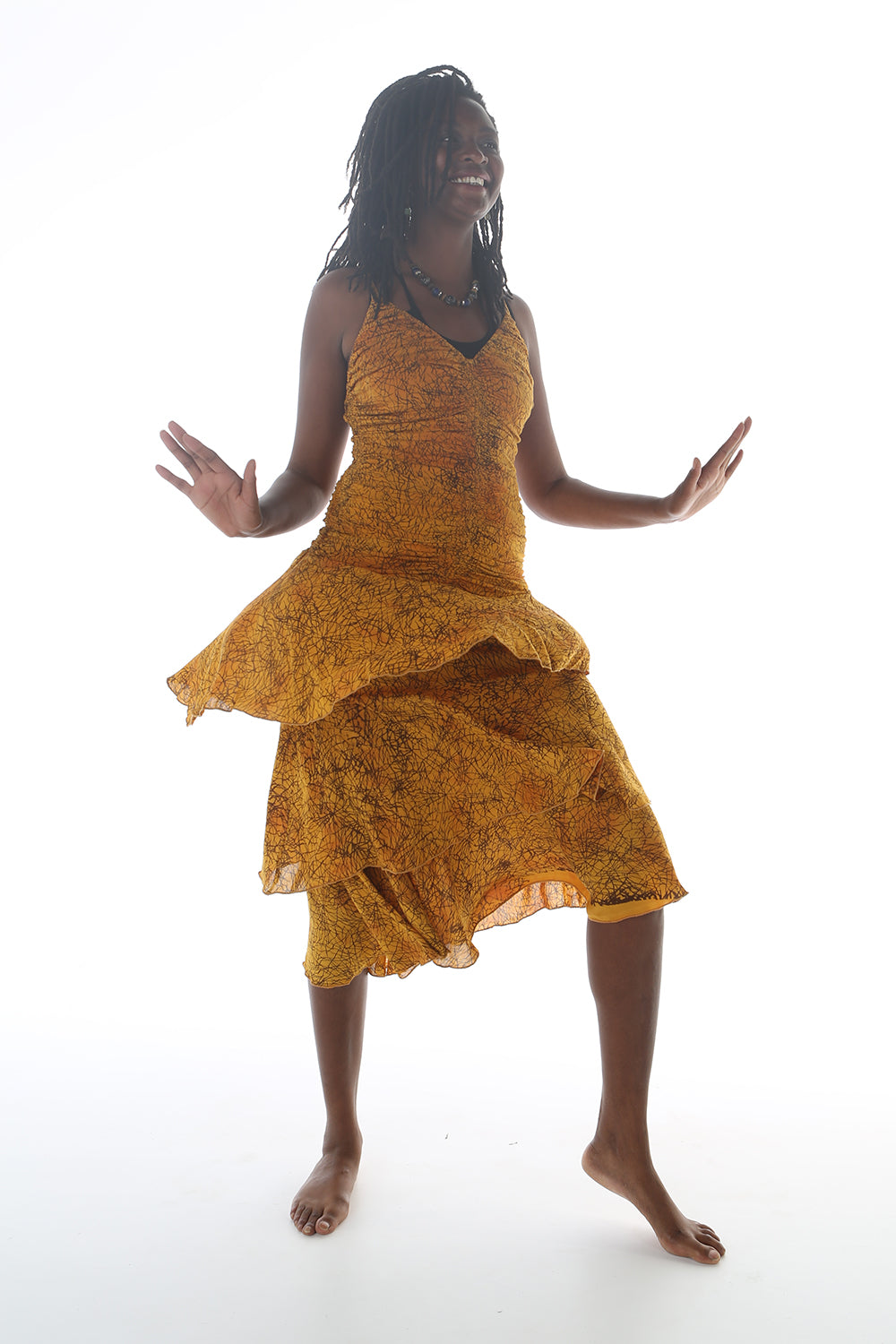dress flamenco viscosevoile print