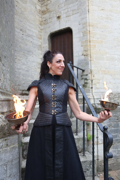 corset coat woman rider