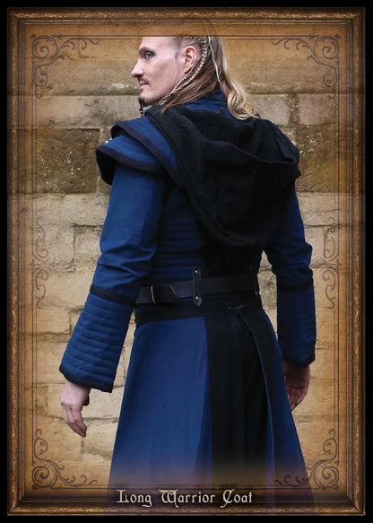 Long coat warrior man, hood assasin