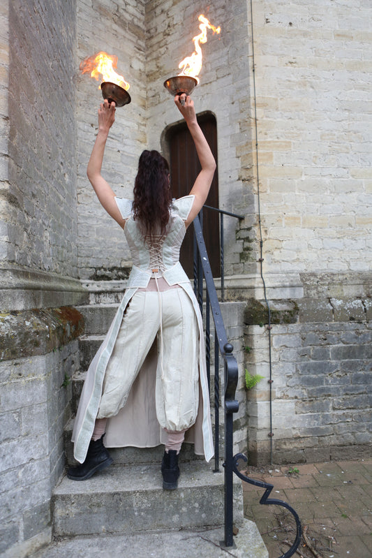 corset coat woman rider