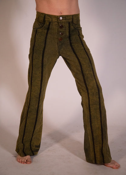 fit pants man canvas ikat stonewash