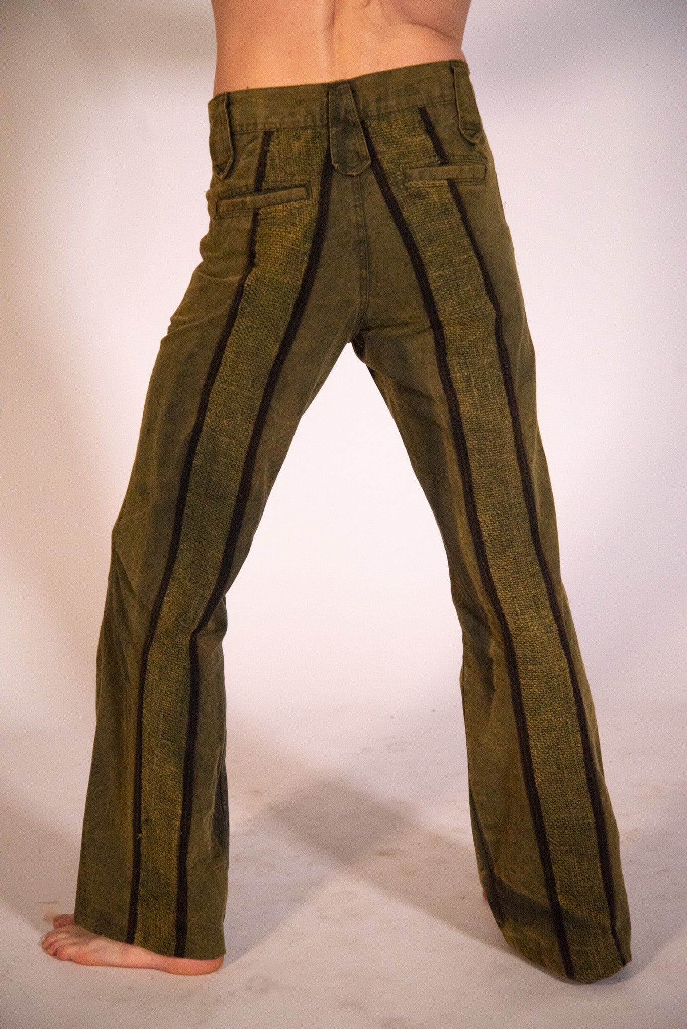 fit pants man canvas ikat stonewash