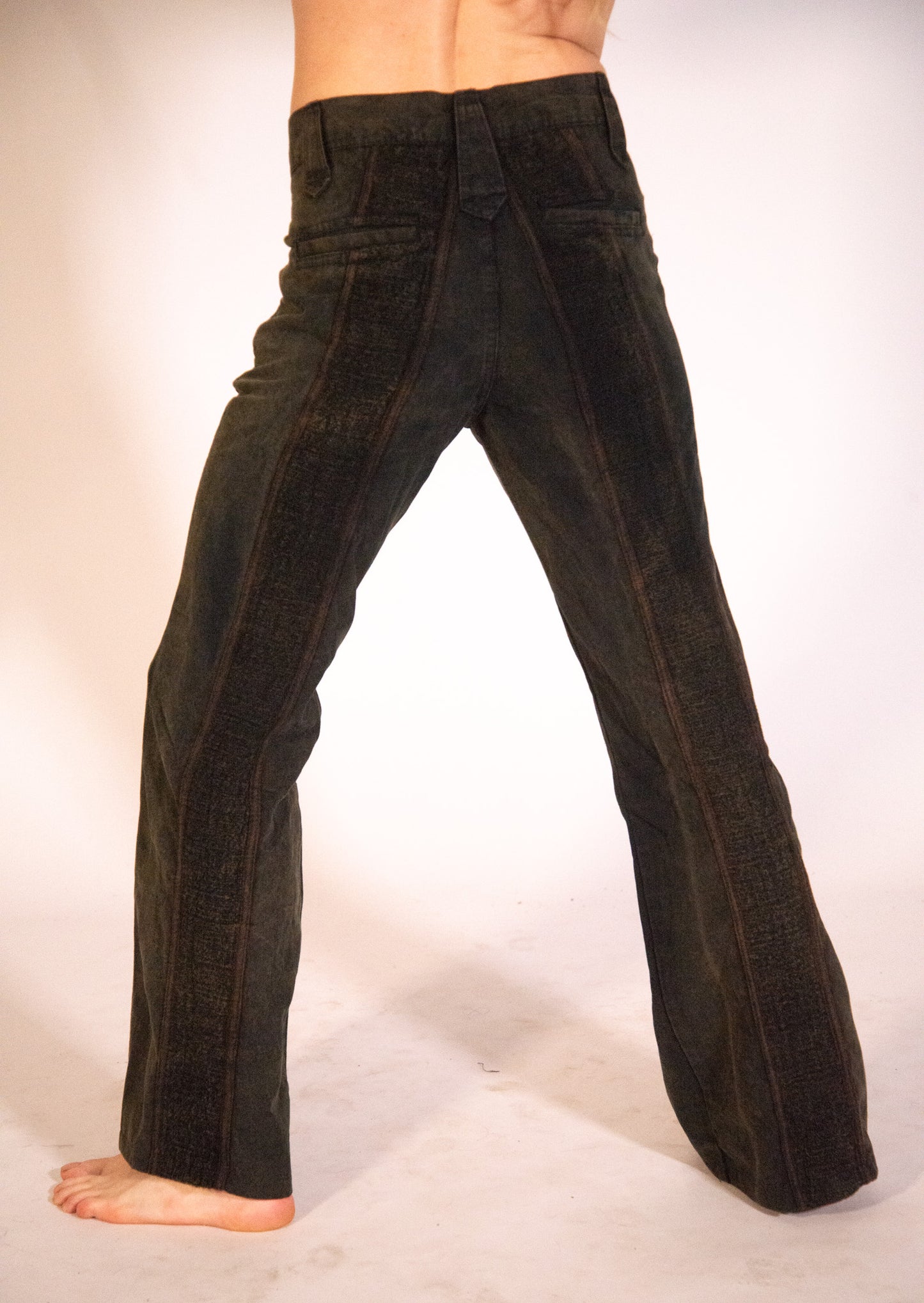fit pants man canvas ikat stonewash