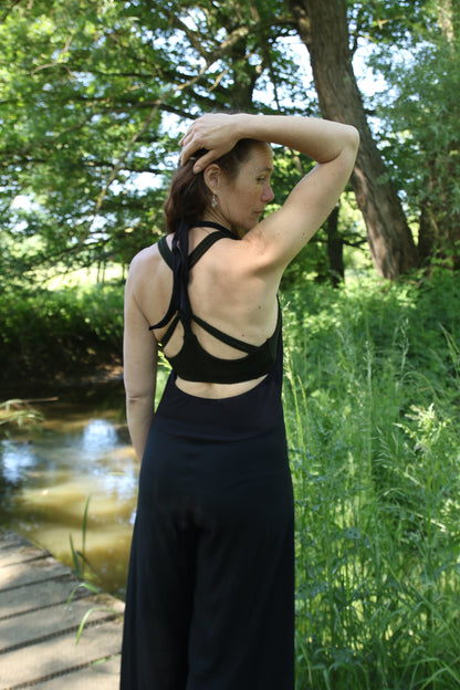 bra spandex plain with beads
