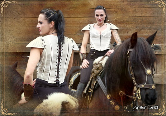 armor corset canvas plain