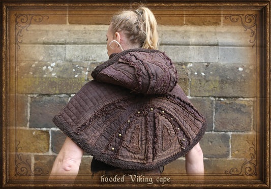 short cape with hood viking