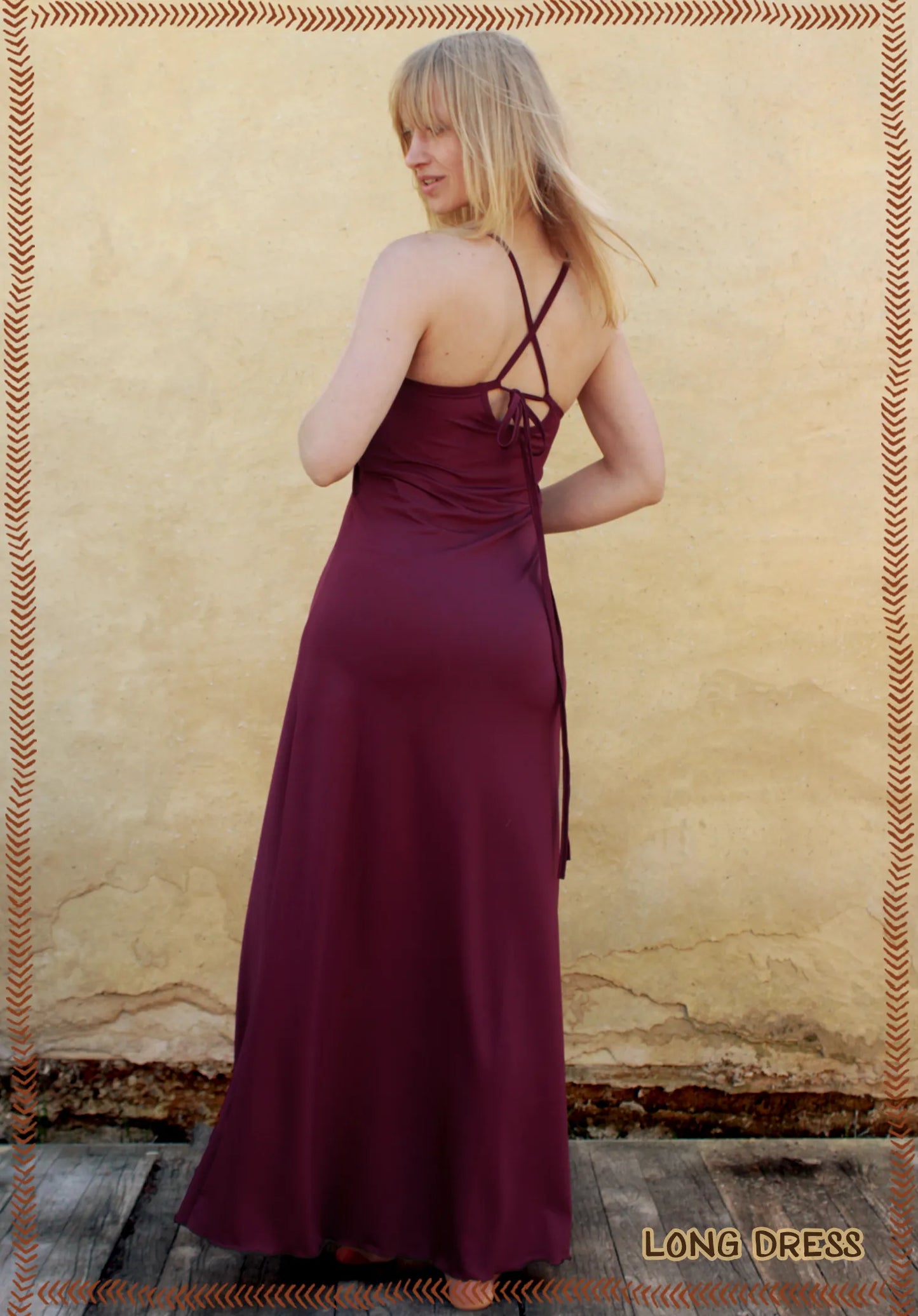 long dress bias cut