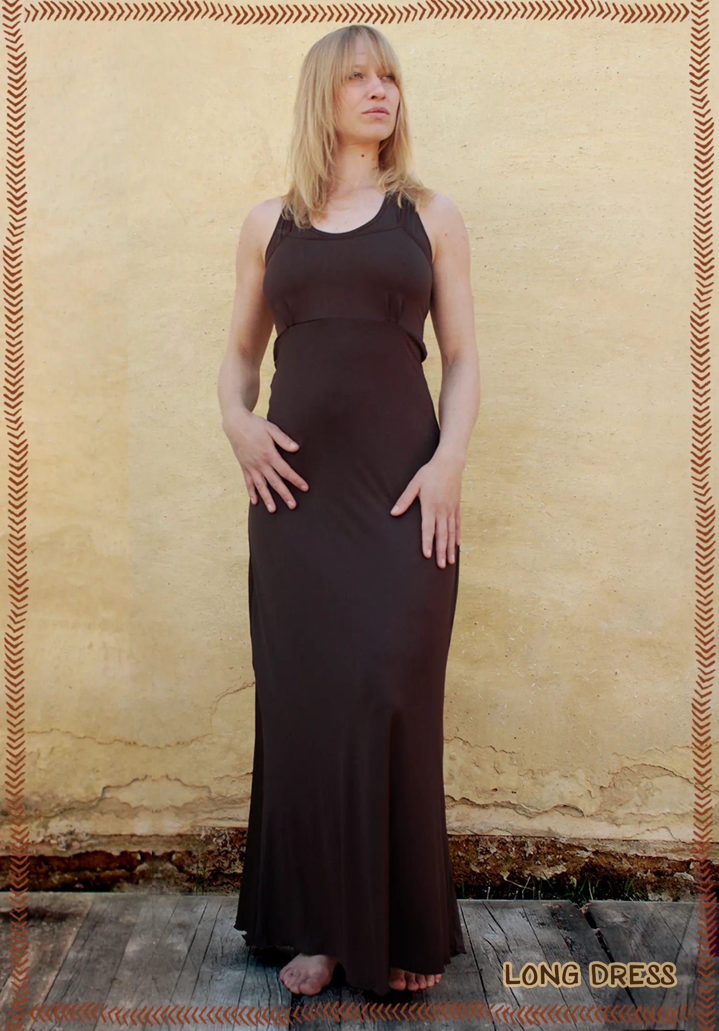 long dress bias cut