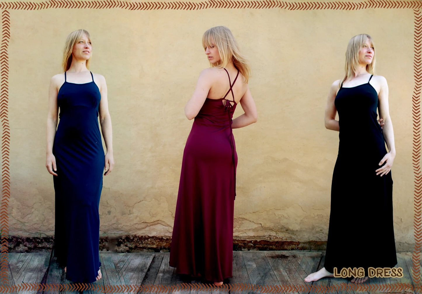 long dress bias cut