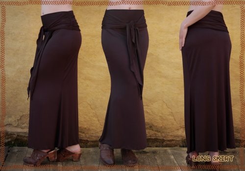 long skirt drapage