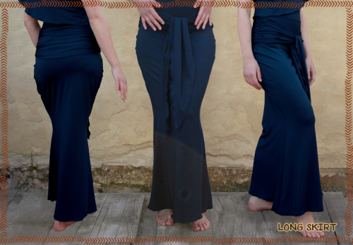 long skirt drapage