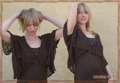 open knitted poncho