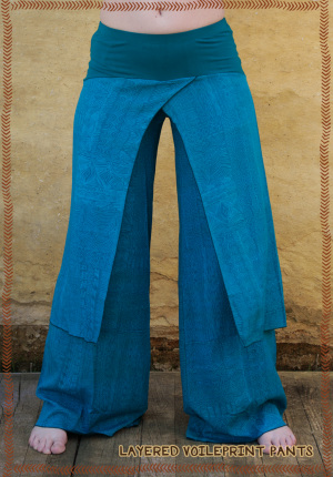 pants layers voileprint