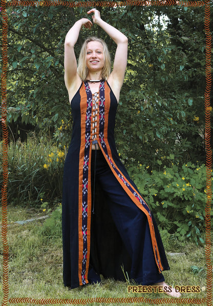 Priestess dress open front