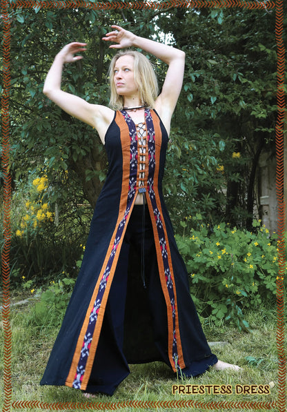 Priestess dress open front