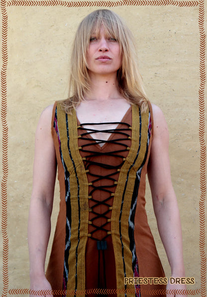 Priestess dress open front