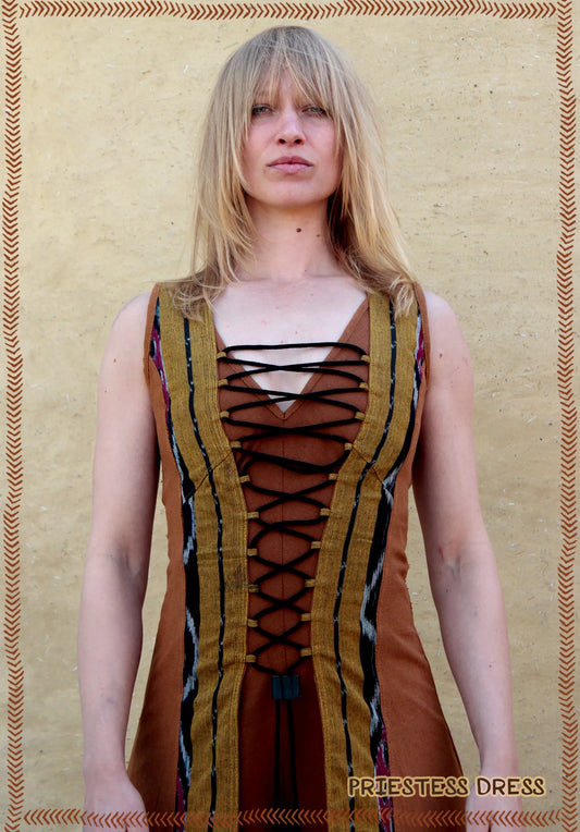 Priestess dress open front