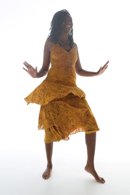 dress flamenco viscosevoile print
