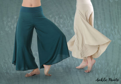pants loose ancle viscose