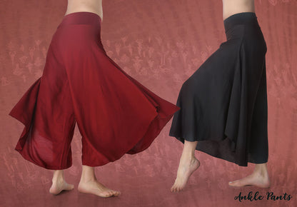 pants loose ancle viscose