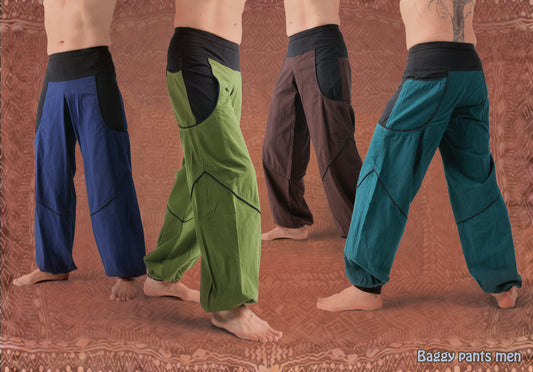 pants baggy man cotton