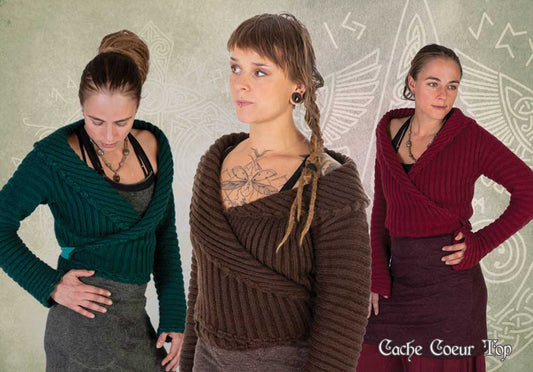 Cache Coeur Wolle